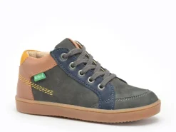 Kickers KICK WEBY Bleu Boots Garçon