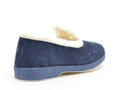 La Maison De L Espadrille Charentaises 7635 8 Bleu Chaussons Femme