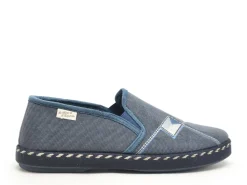 La Maison De L Espadrille Charentaises 6861 8 Bleu Chaussons Homme