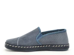 La Maison De L Espadrille Charentaises 6861 8 Bleu Chaussons Homme