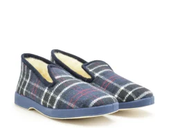 La Maison De L Espadrille Charentaises 7672 8 Bleu Chaussons Homme