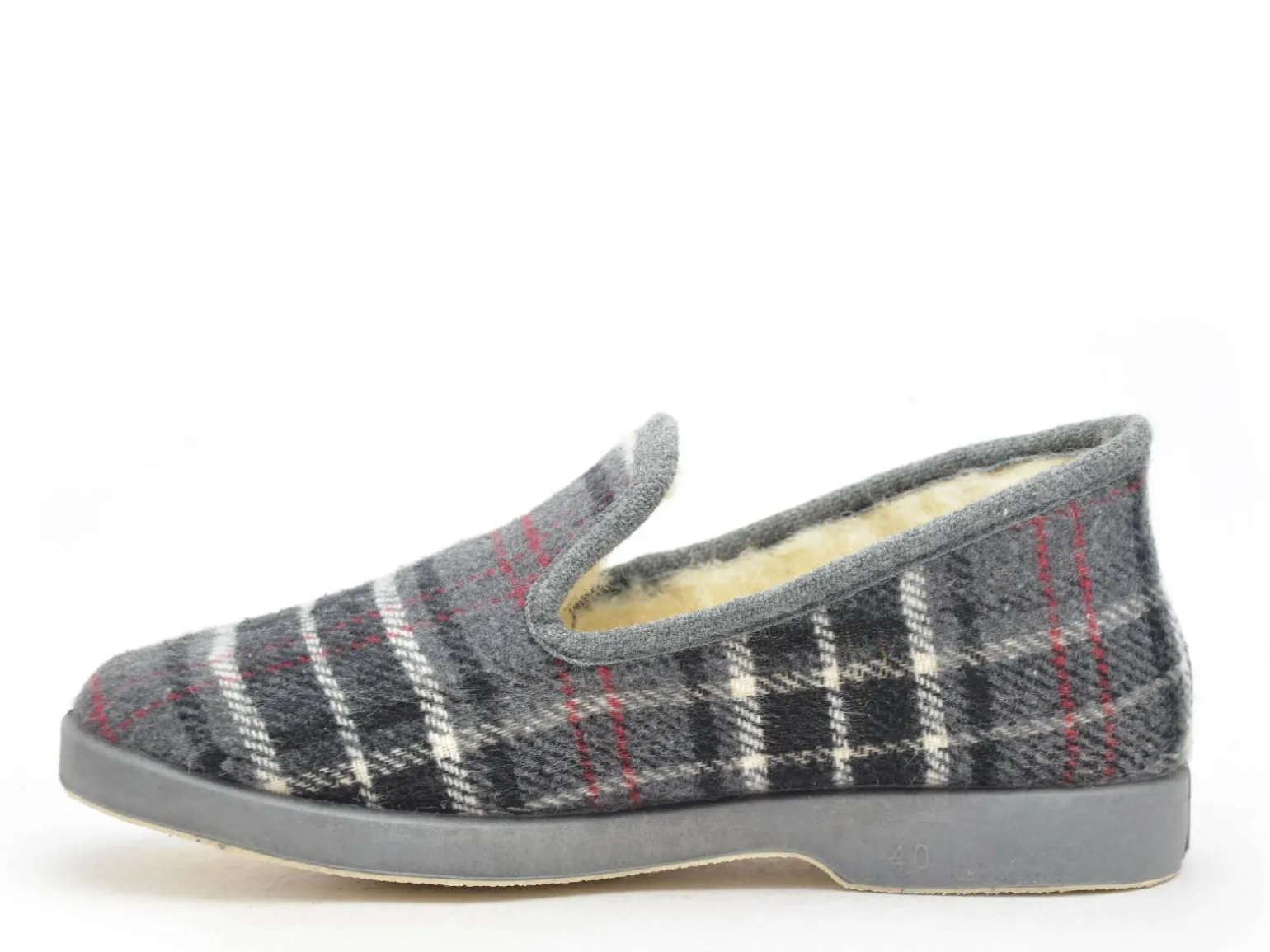 La Maison De L Espadrille Charentaises 7672 8 Gris Chaussons Homme
