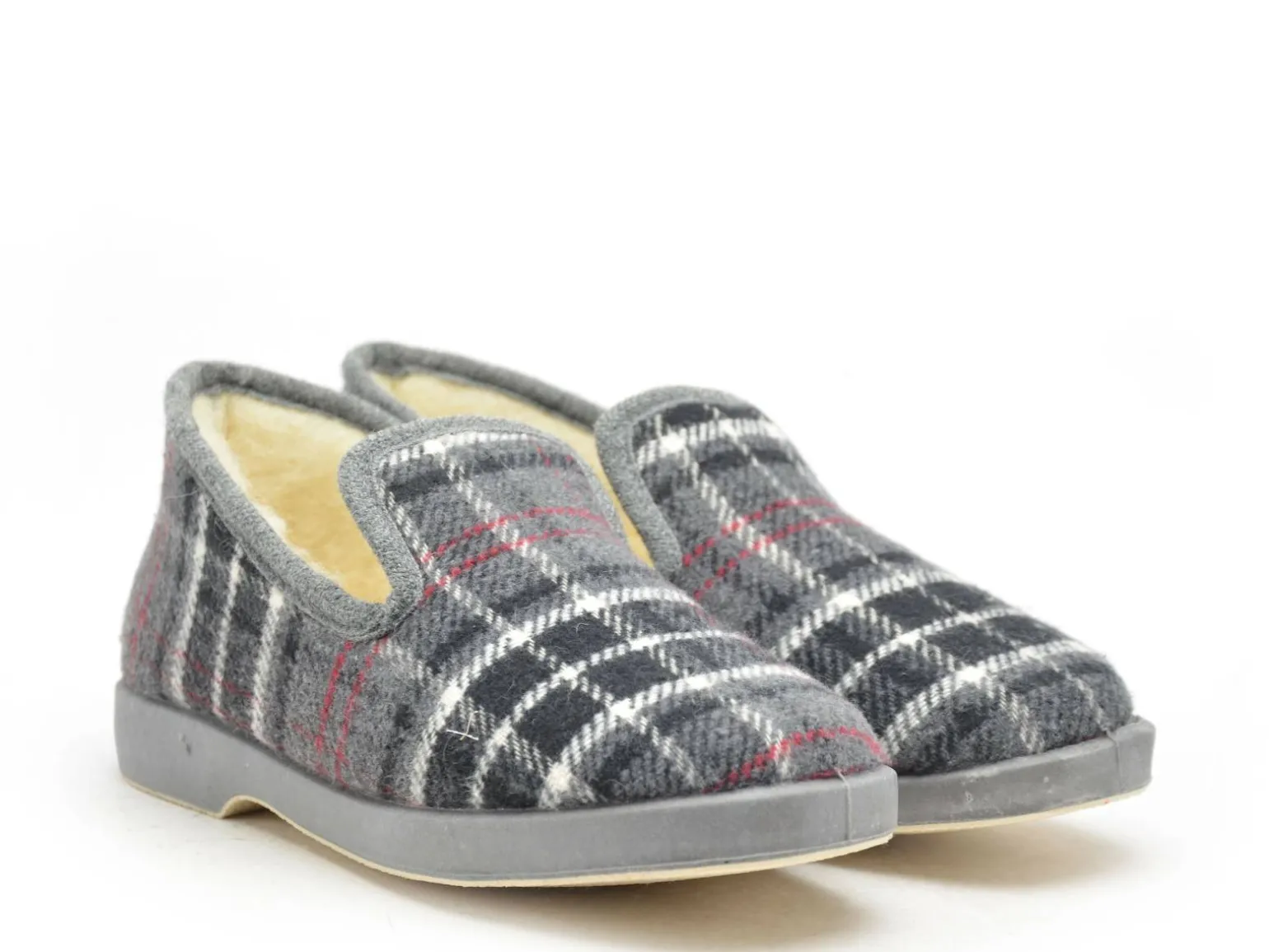 La Maison De L Espadrille Charentaises 7672 8 Gris Chaussons Homme