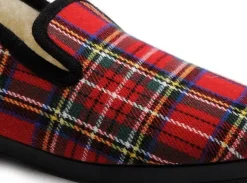 La Maison De L Espadrille Charentaises 7606 7 Rouge Chaussons Homme