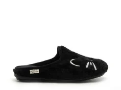 La Maison De L Espadrille Chaussons 9012 7 Noir Chaussons Femme