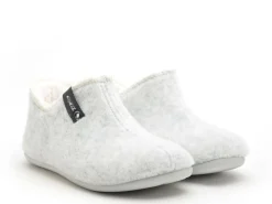 La Maison De L Espadrille Chaussons 6036 8 Gris Chaussons Femme