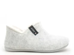 La Maison De L Espadrille Chaussons 6036 8 Gris Chaussons Femme