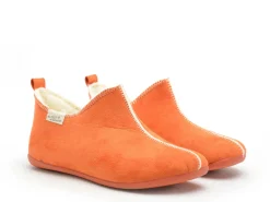 La Maison De L Espadrille Chaussons 6030 8 F Orange Chaussons Femme