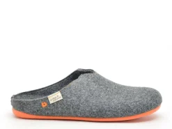 La Maison De L Espadrille Chaussons 6716 8 Gris Chaussons Homme
