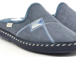 La Maison De L Espadrille Chaussons 6866 8 Bleu Chaussons Homme