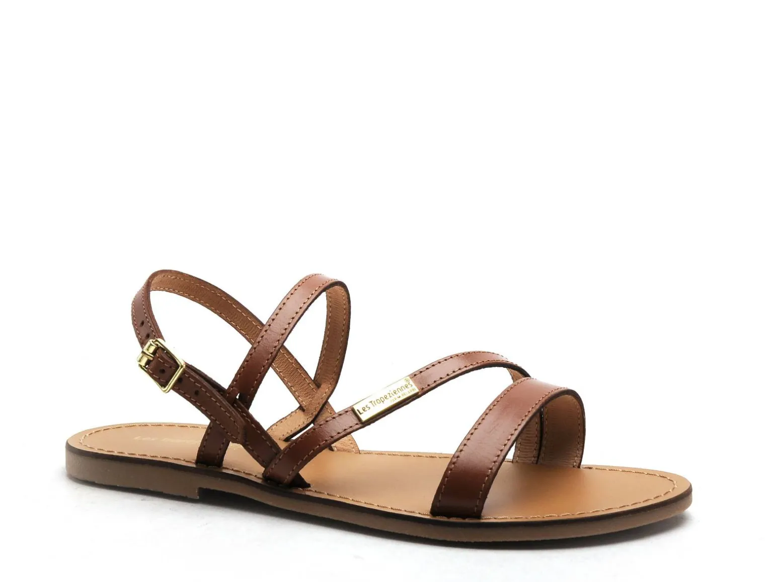Les Tropeziennes BADEN Marron Sandales Plates Femme