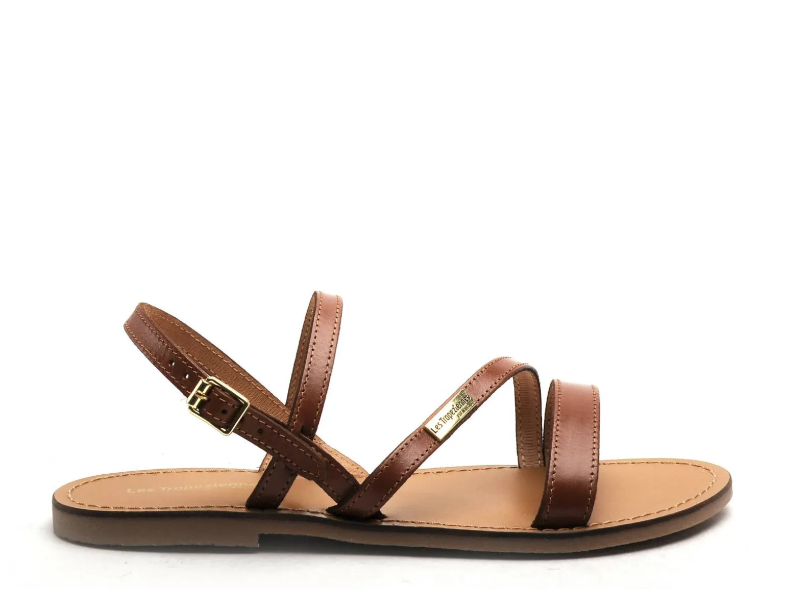 Les Tropeziennes BADEN Marron Sandales Plates Femme