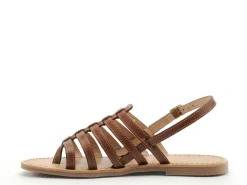 Les Tropeziennes HIKA F Marron Sandales Plates Femme