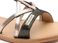 Les Tropeziennes HIRONELA F Noir Sandales Plates Femme