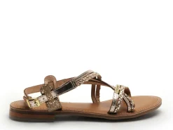 Les Tropeziennes HOMONGO F Or Sandales Plates Femme