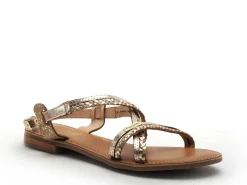 Les Tropeziennes HOMONGO F Or Sandales Plates Femme