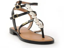 Les Tropeziennes HORELIA F Noir Sandales Plates Femme