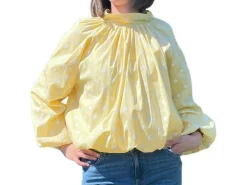 Lumine Chemisier Jaune D7770 Chemisiers et Tuniques Femme