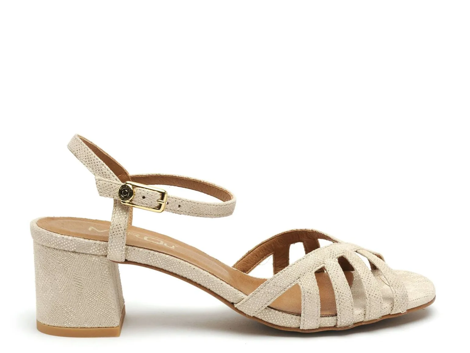 Maroli 7702 Beige Sandales à Talons Femme