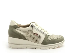 Mephisto 670 P5146512 ABBY Kaki Baskets Basses Femme