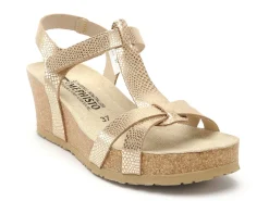 Mephisto 2824P5141929 LIVIANE HAVANA Or Sandales à Talons Femme
