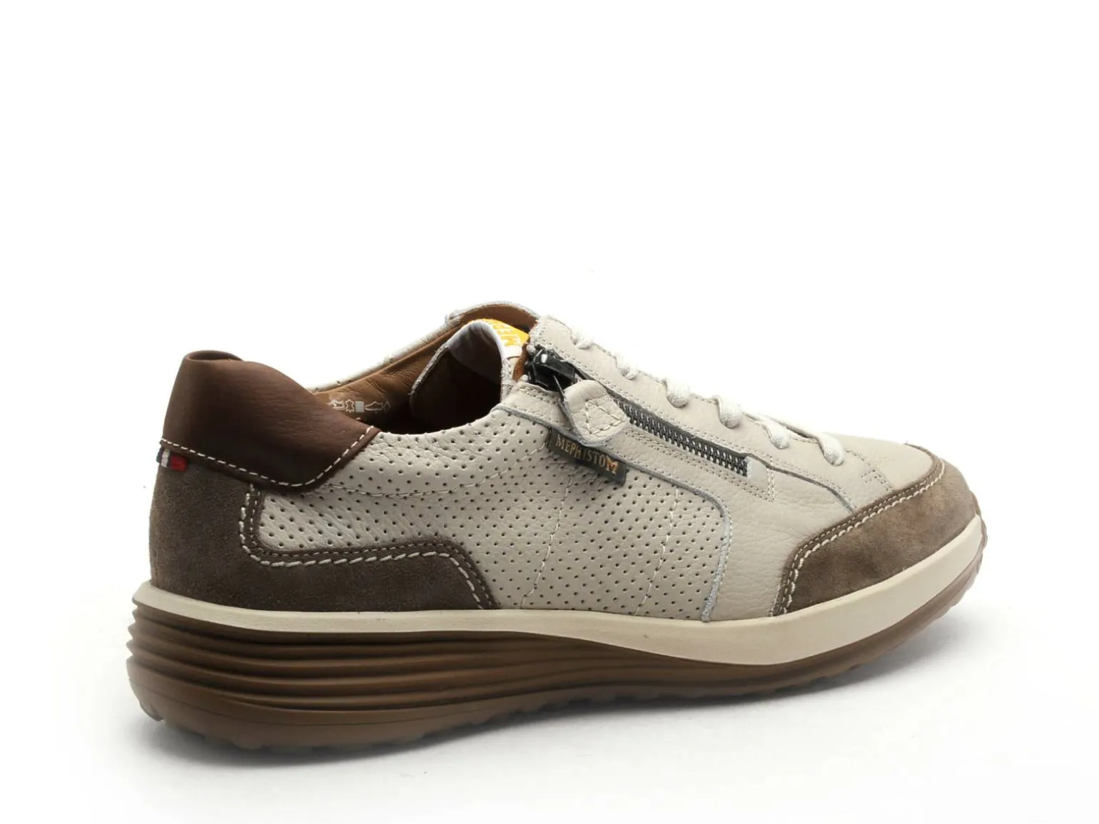 Mephisto 6775P5145102 SACCO Beige Baskets Basses Homme