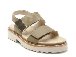 Mephisto 7042P5147363 VIOLAINE Kaki Sandales Plates Femme
