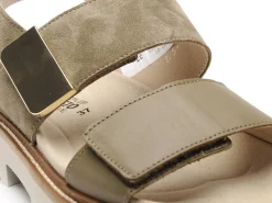Mephisto 7042P5147363 VIOLAINE Kaki Sandales Plates Femme