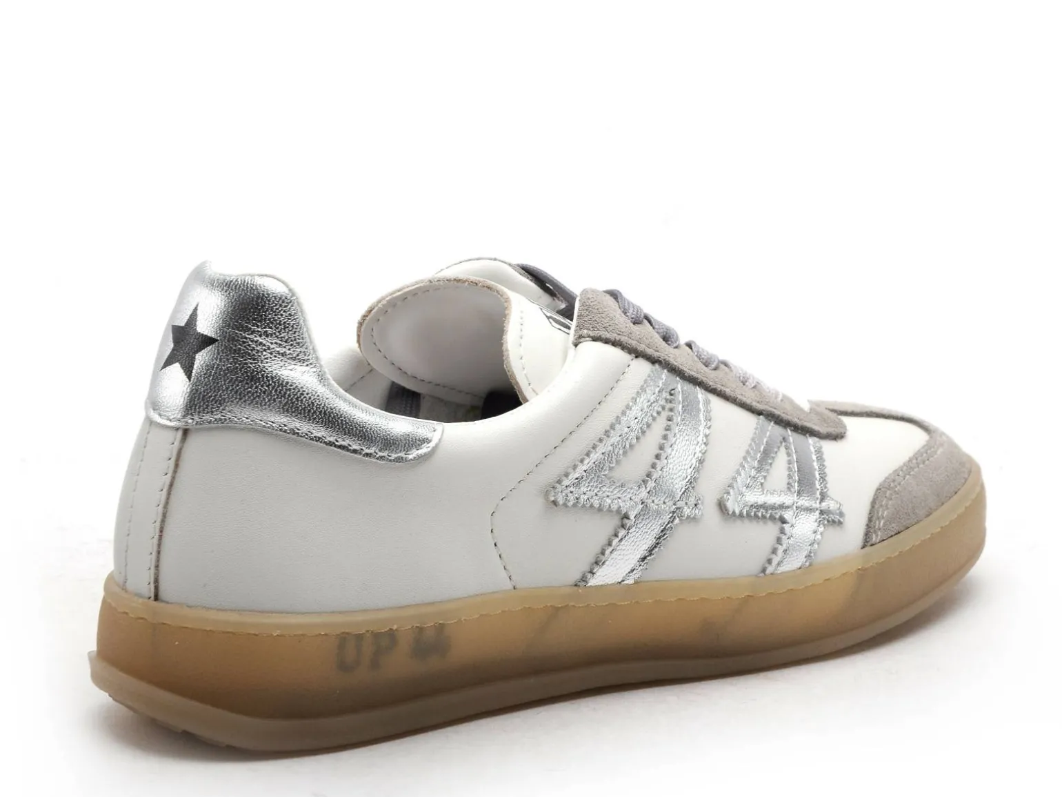 Metisse W UP44 Argent Baskets Basses Femme
