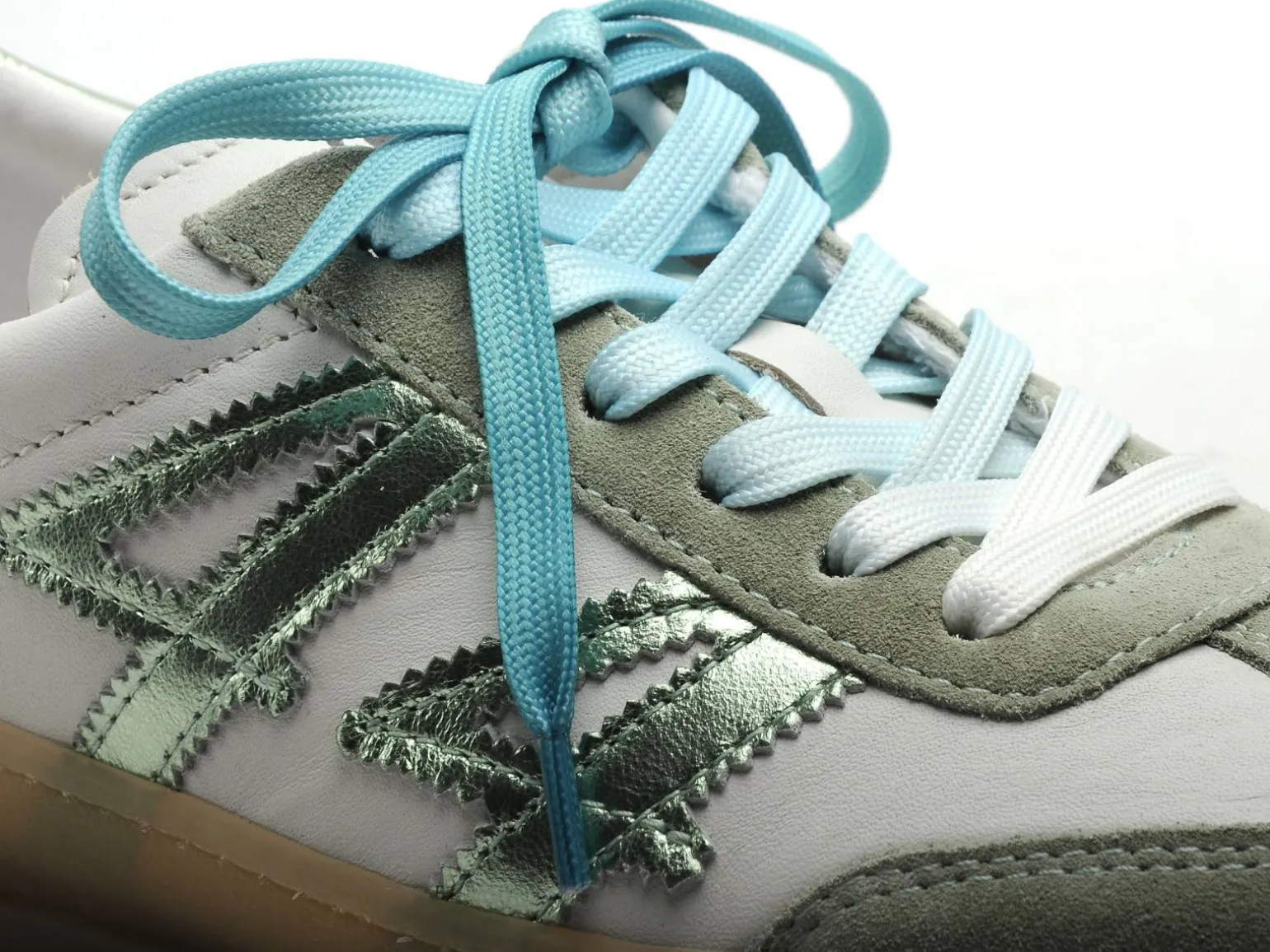 Metisse W UP44 Vert Baskets Basses Femme