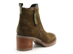 Minka FAUSTINE Kaki Boots et Bottines à Talons Femme