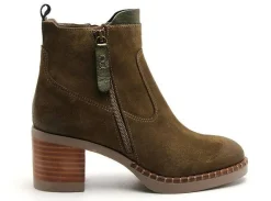 Minka FAUSTINE Kaki Boots et Bottines à Talons Femme