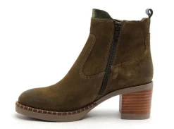 Minka FAUSTINE Kaki Boots et Bottines à Talons Femme