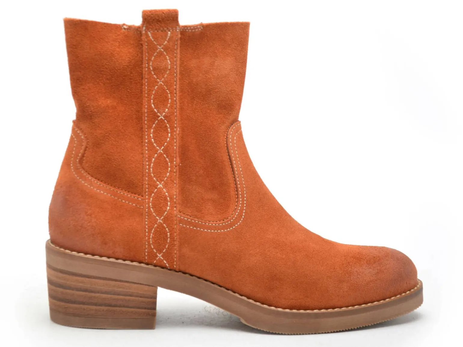 Minka LASARO Orange Boots et Bottines à Talons Femme