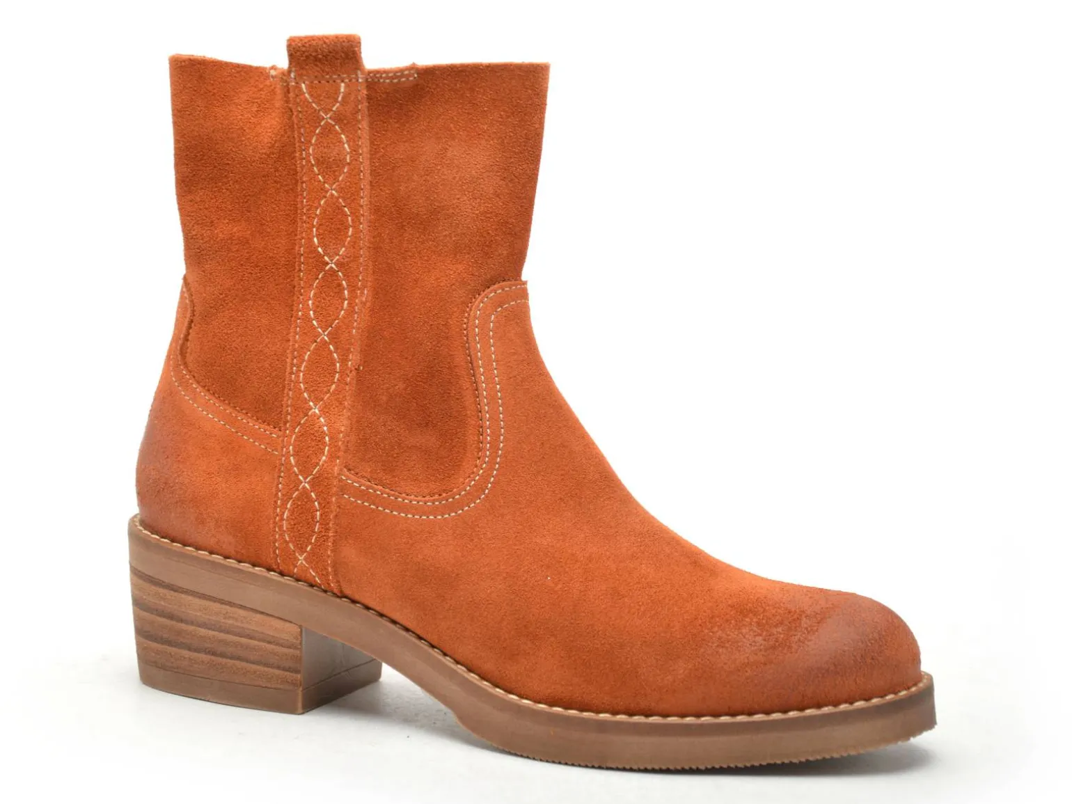 Minka LASARO Orange Boots et Bottines à Talons Femme