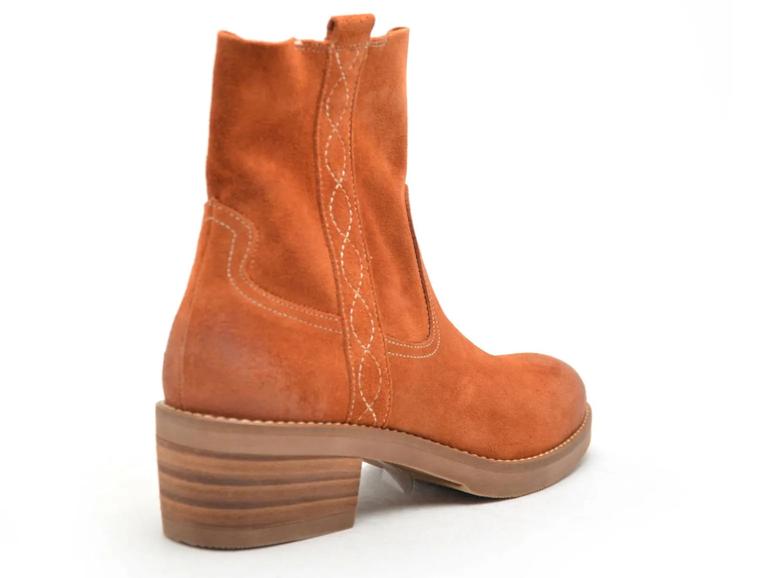 Minka LASARO Orange Boots et Bottines à Talons Femme