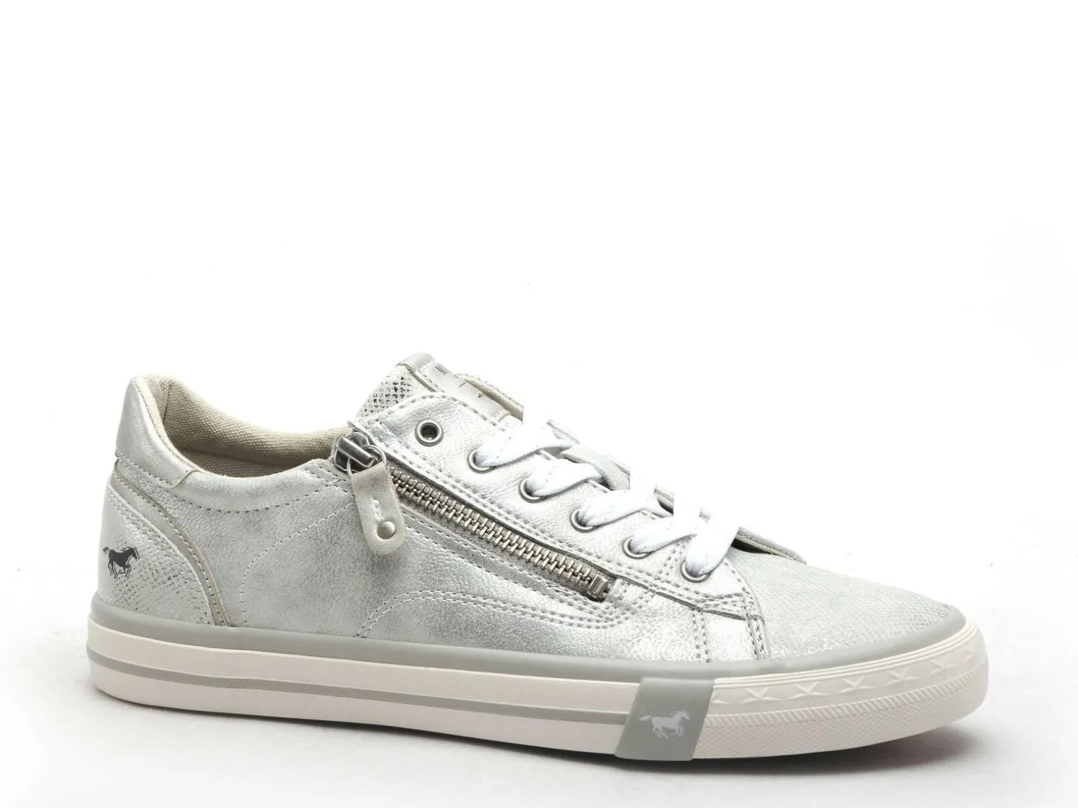 Mustang 1146318 Argent Baskets Basses Femme