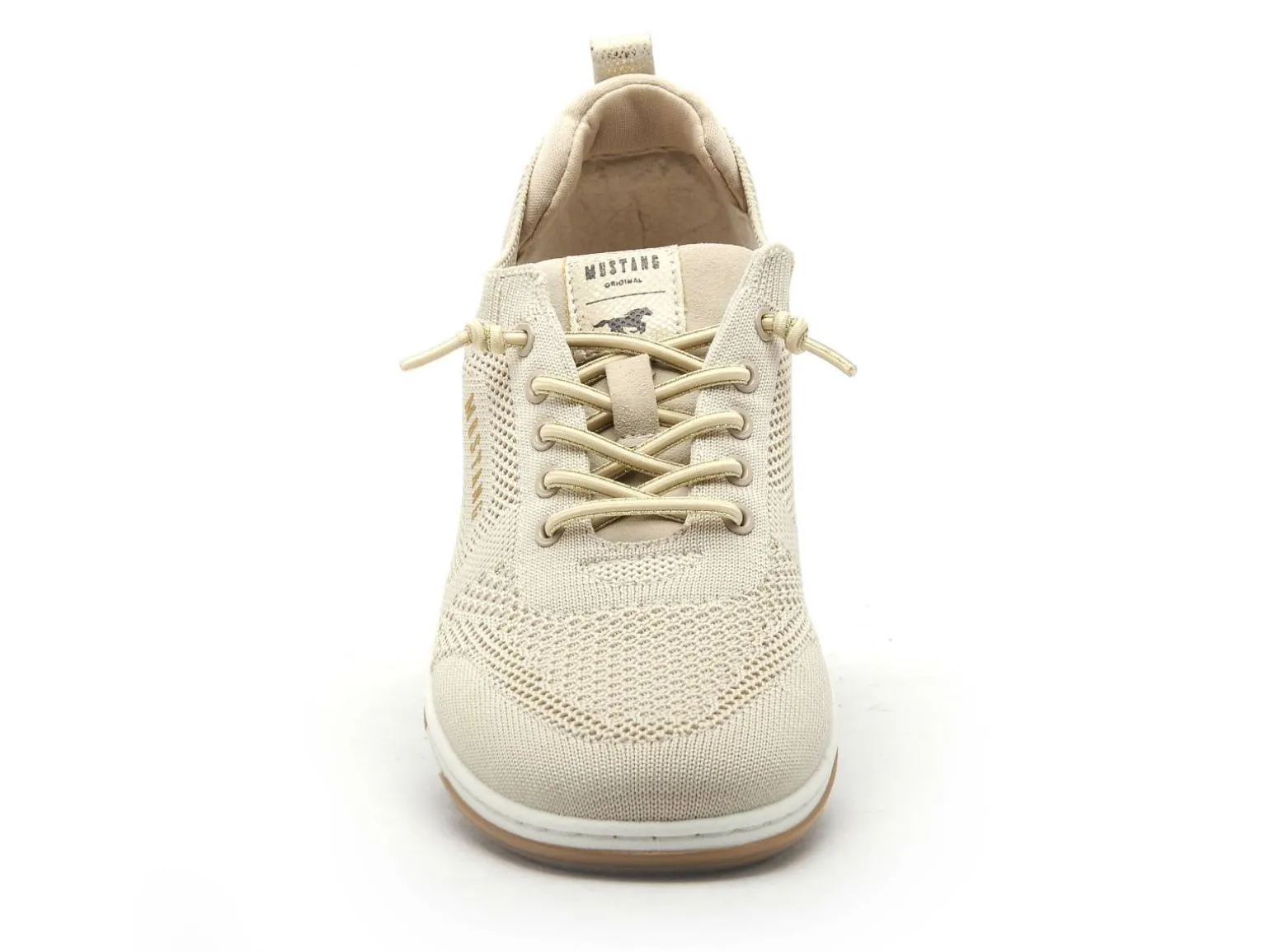Mustang 1488303 Beige Baskets Basses Femme