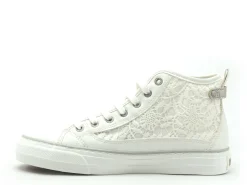 Mustang 1272502 Blanc Basket Montante Femme