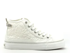 Mustang 1272502 Blanc Basket Montante Femme