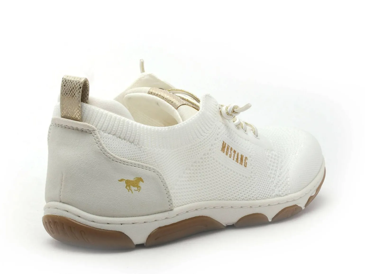 Mustang 1488303 Blanc Baskets Basses Femme