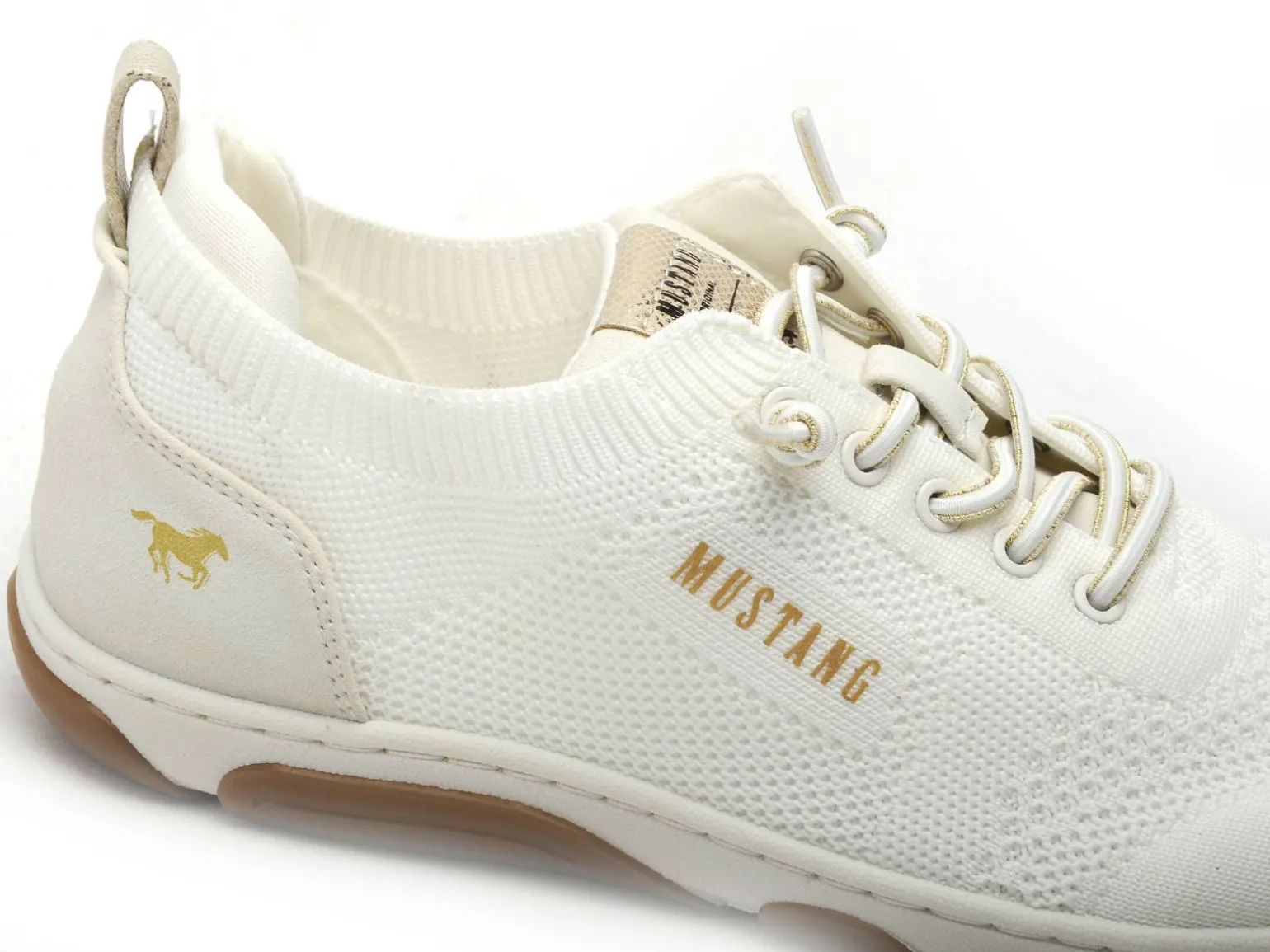 Mustang 1488303 Blanc Baskets Basses Femme