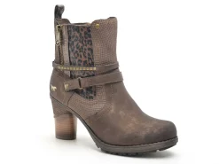 Mustang 15M0162008 Marron Boots et Bottines à Talons Femme