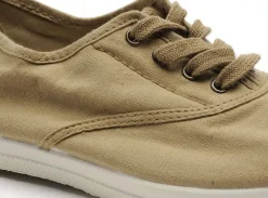 Natural World 102 Beige Baskets Basses Femme