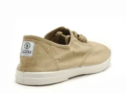 Natural World 102 Beige Baskets Basses Femme