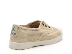 Natural World 470E Beige Baskets Basses Garçon