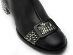 Nemonic 2345 Noir Bottines femme Boots et Bottines à Talons Femme