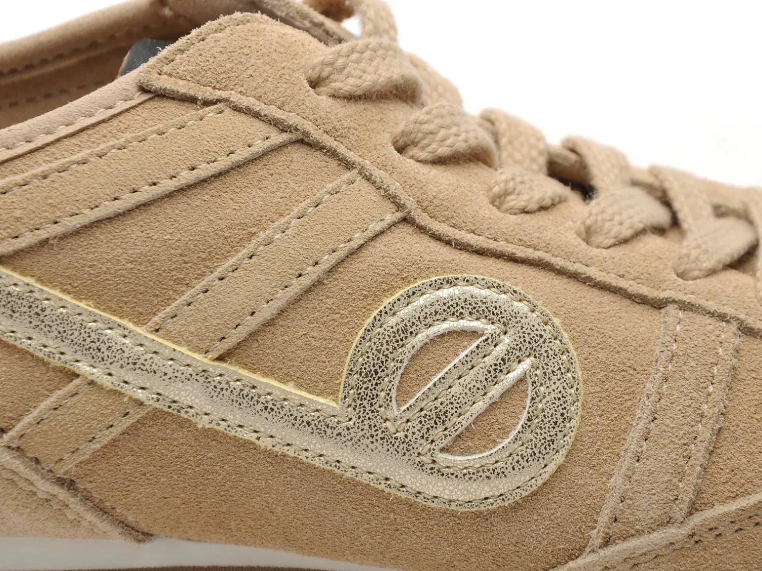 No Name EVO RUN Beige Baskets Basses Femme