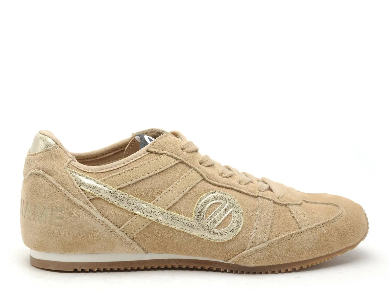 No Name EVO RUN Beige Baskets Basses Femme