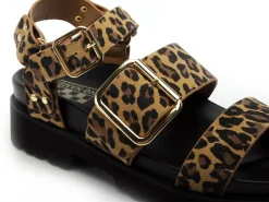 No Name JUNE ANKLE Marron Sandales Plates Femme